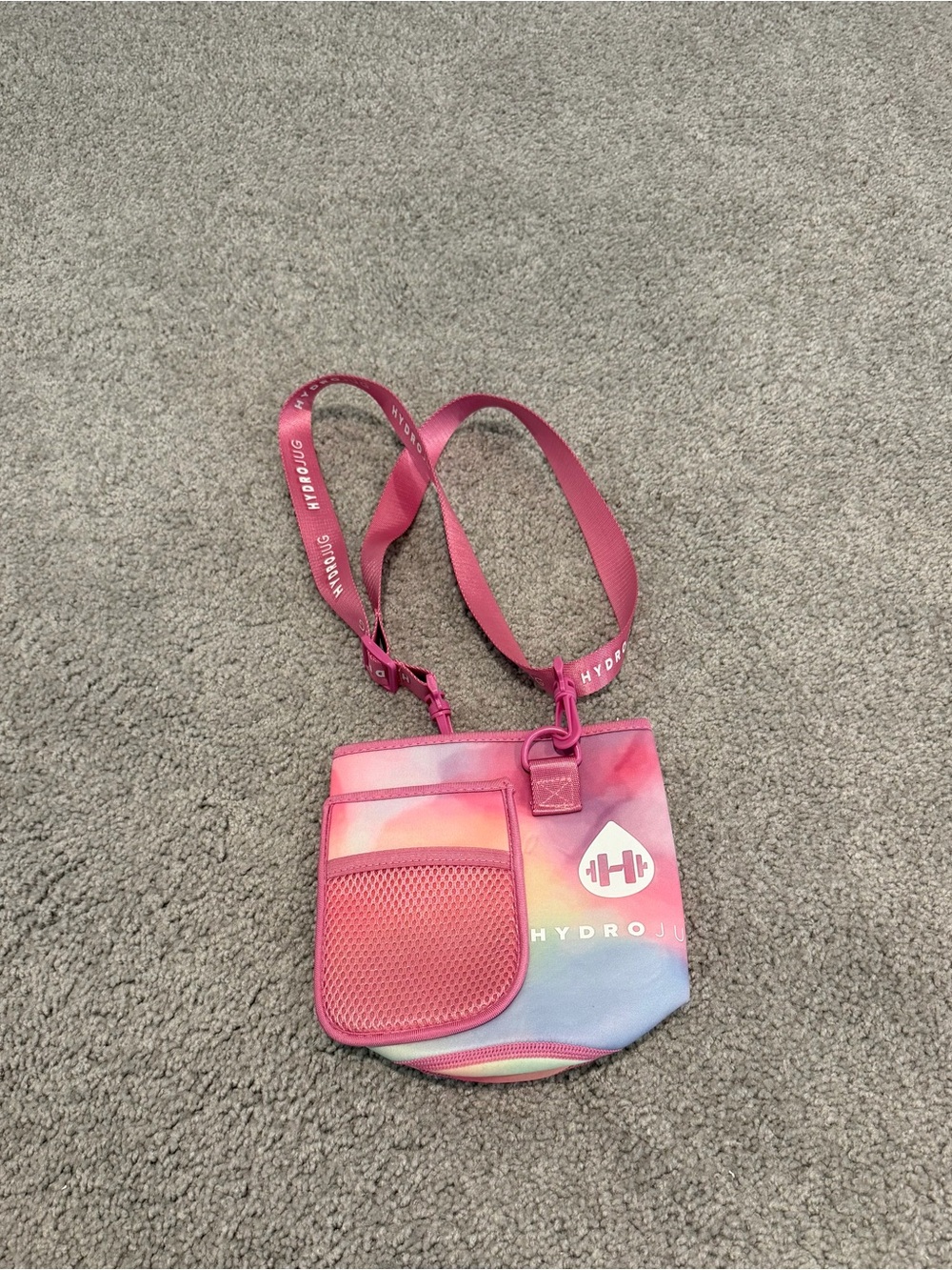 HydroJug Pink Gradient Tie-Dye insulated sleeve
